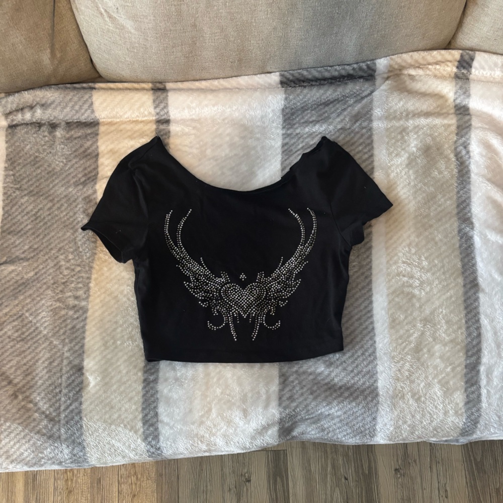 Black Embellished Women's Shorts